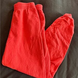 Anine Bing Vibrant Red Joggers